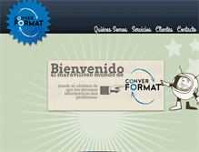 Tablet Screenshot of converformat.com